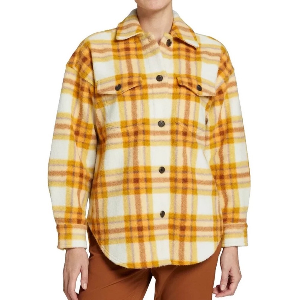Alpine Design fleece Yellow Plaid Jacket